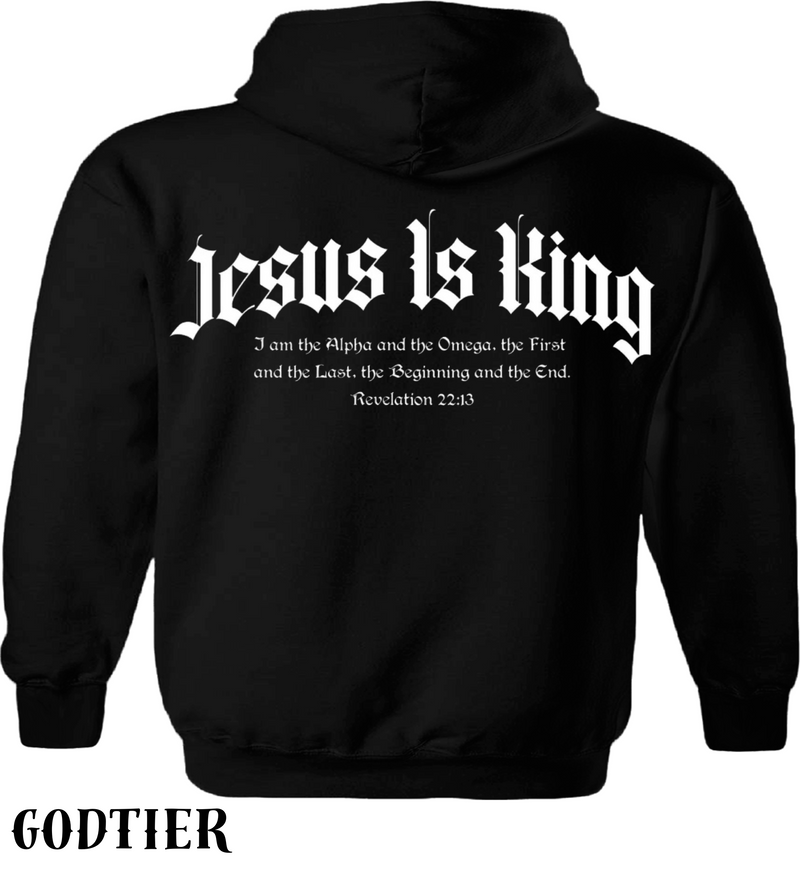 Moletom - Jesus Is King "Jesus é Rei - Preto