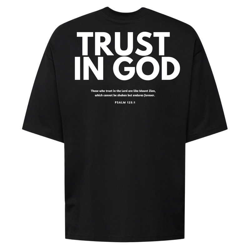 Camiseta Feminina Oversized - Trust In God "Confie Em Deus"