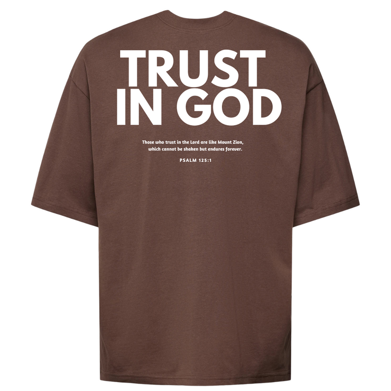 Camiseta Feminina Oversized - Trust In God "Confie Em Deus"