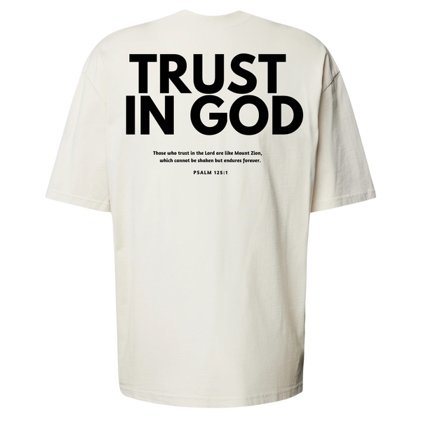 Camiseta Feminina Oversized - Trust In God "Confie Em Deus"